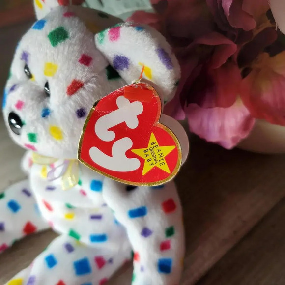 Ty 2K TY Beanie Baby Multicolored Bear Beanie Baby Original EUC 2000s - Picture 3 of 11